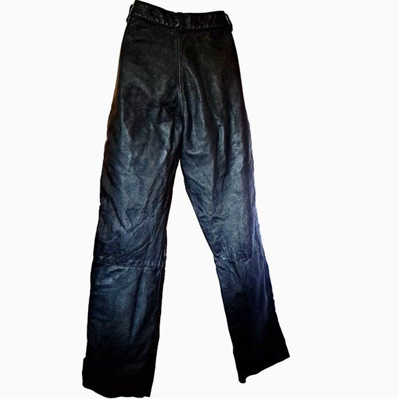 BOD & CHRISTENSEN leather pants Sz 10 ( 28W ) 2 textures HIGH END MADE IN INDIA - Picture 4 of 10